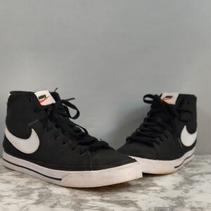 Nike Court Legacy Canvas Mid sneakers Black/White Men's, Size -11